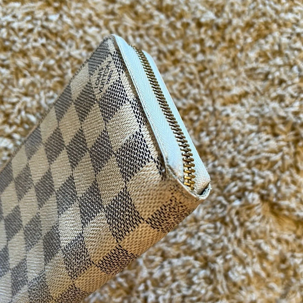 SOLD Bundle Louis Vuitton Damier Azur Totally MM Tote Bag & Matching Wallet - Picture 15 of 16